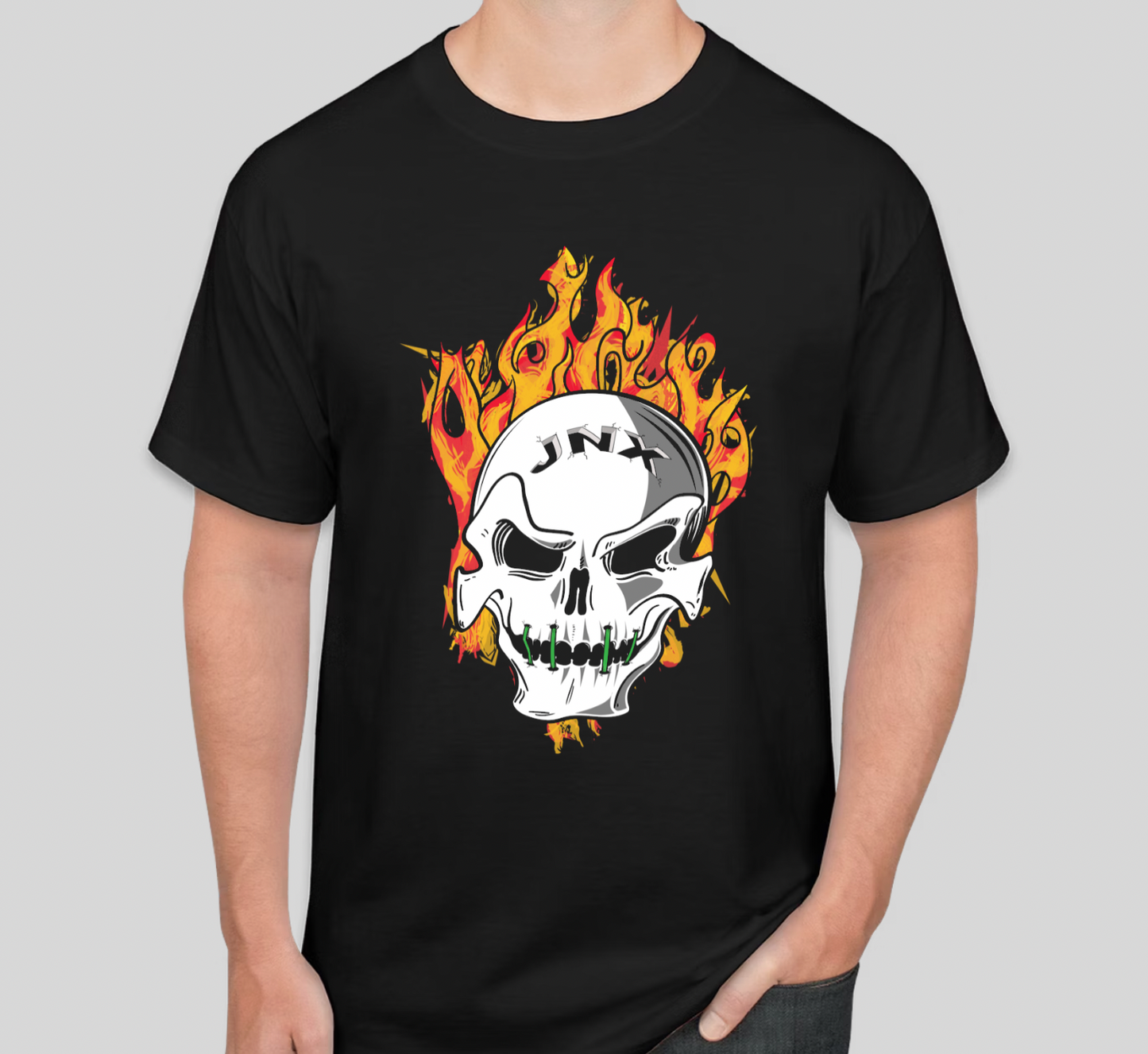 JNX Flame Skull Tee