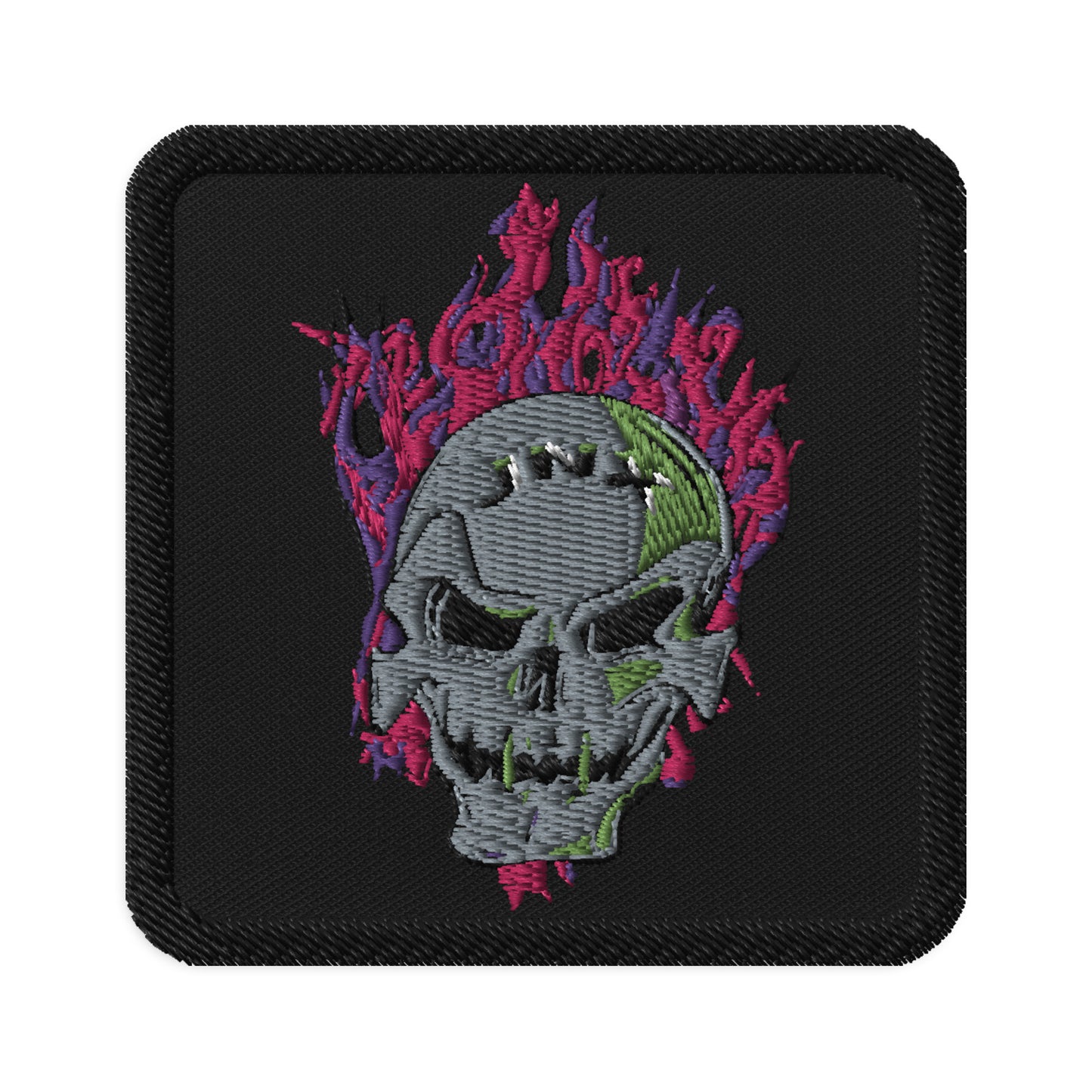 JNX Flame Skull Patch